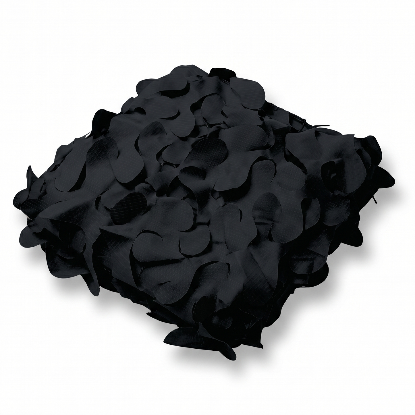 Malla de camuflaje triangular negra para terraza de diseño - Contraste gráfico en ángulo