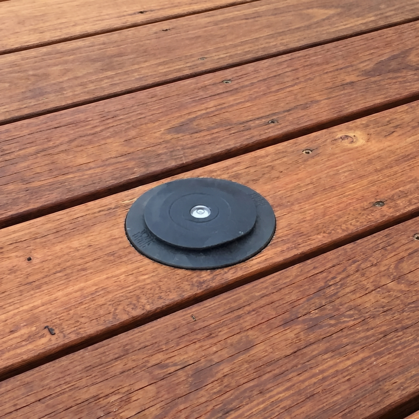 Base de anclaje de aluminio para mástil telescópico - Para atornillar o empotrar
