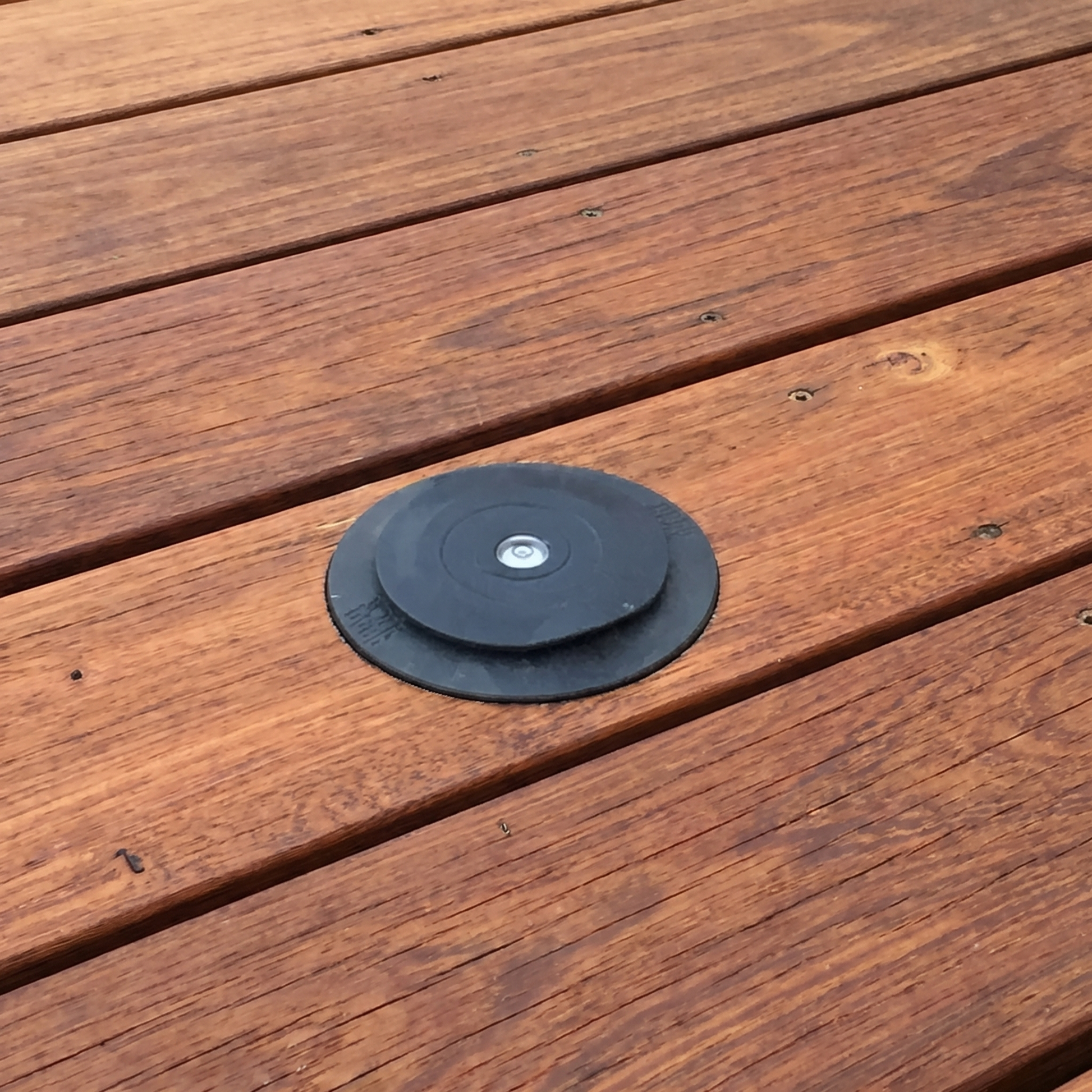 Base de anclaje de aluminio para mástil telescópico - Para atornillar o empotrar