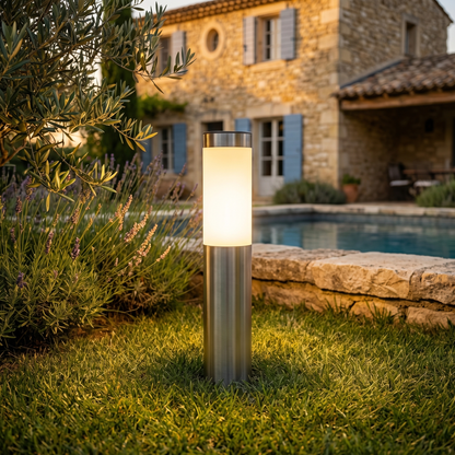 Baliza solar de jardín autónoma - Iluminación sin cables ni enchufes
