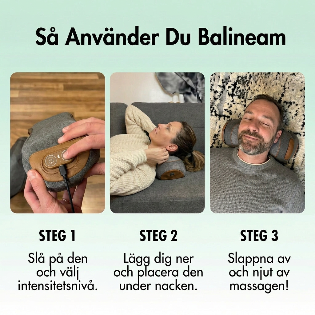 Lindra nacksmärtan på 15 minuter — eller pengarna tillbaka i 365 dagar