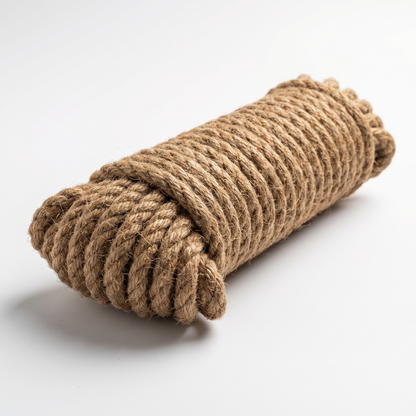 Cuerda de fibra de coco natural 16 mm - 20 m para malla y cortina de coco