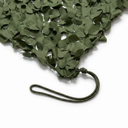 Malla de camuflaje triangular verde para jardín y terraza arbolada - Dosel en ángulo