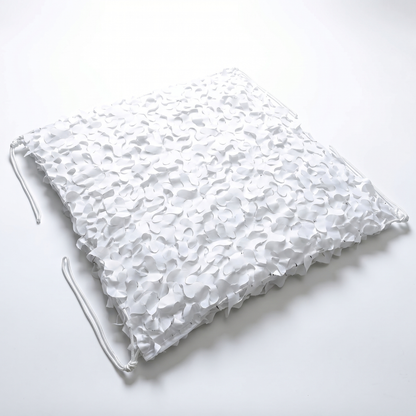 Malla de camuflaje reforzada blanca para terraza y pérgola - Sombra luminosa