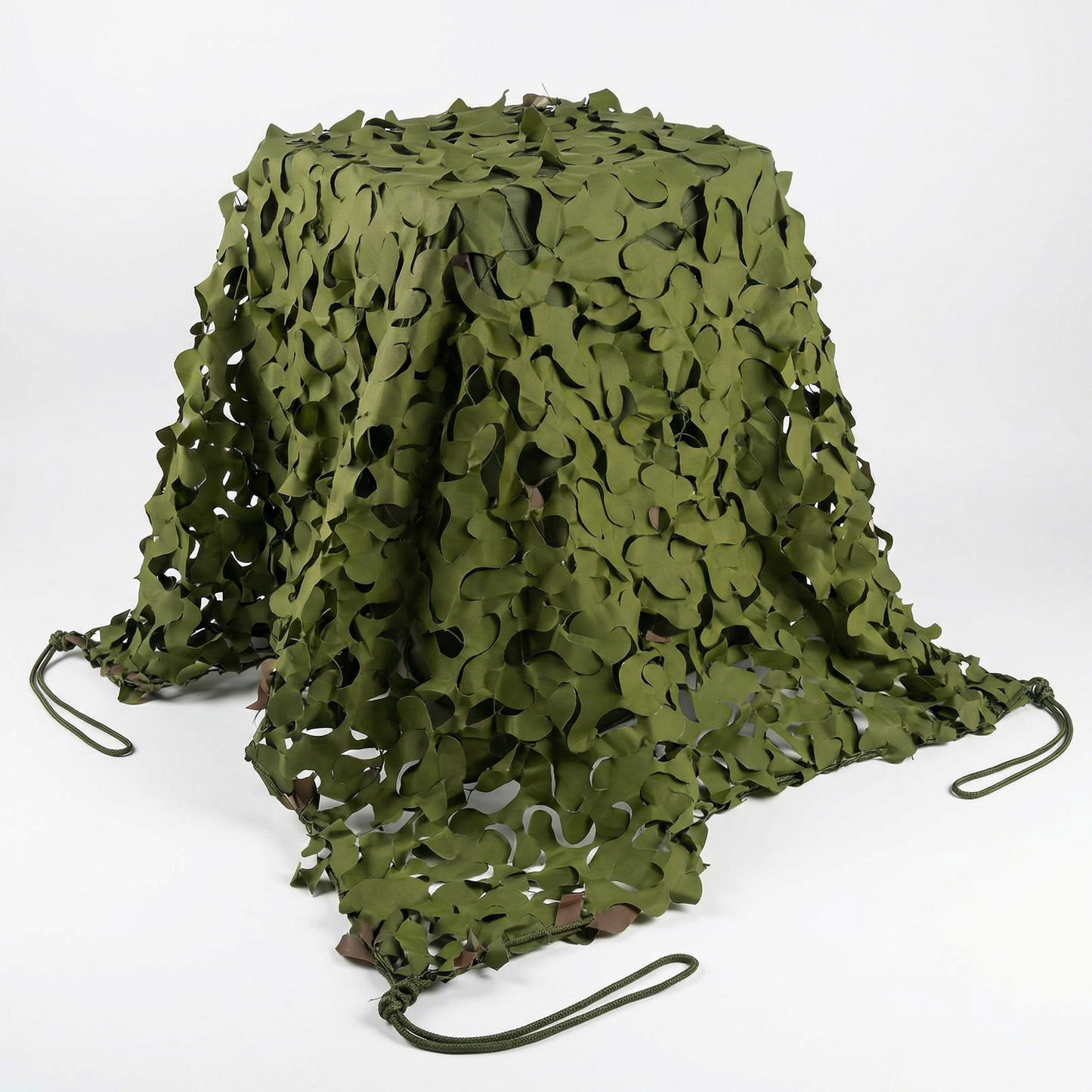 Malla de camuflaje reforzada militar para terraza y jardín - Estilo woodland