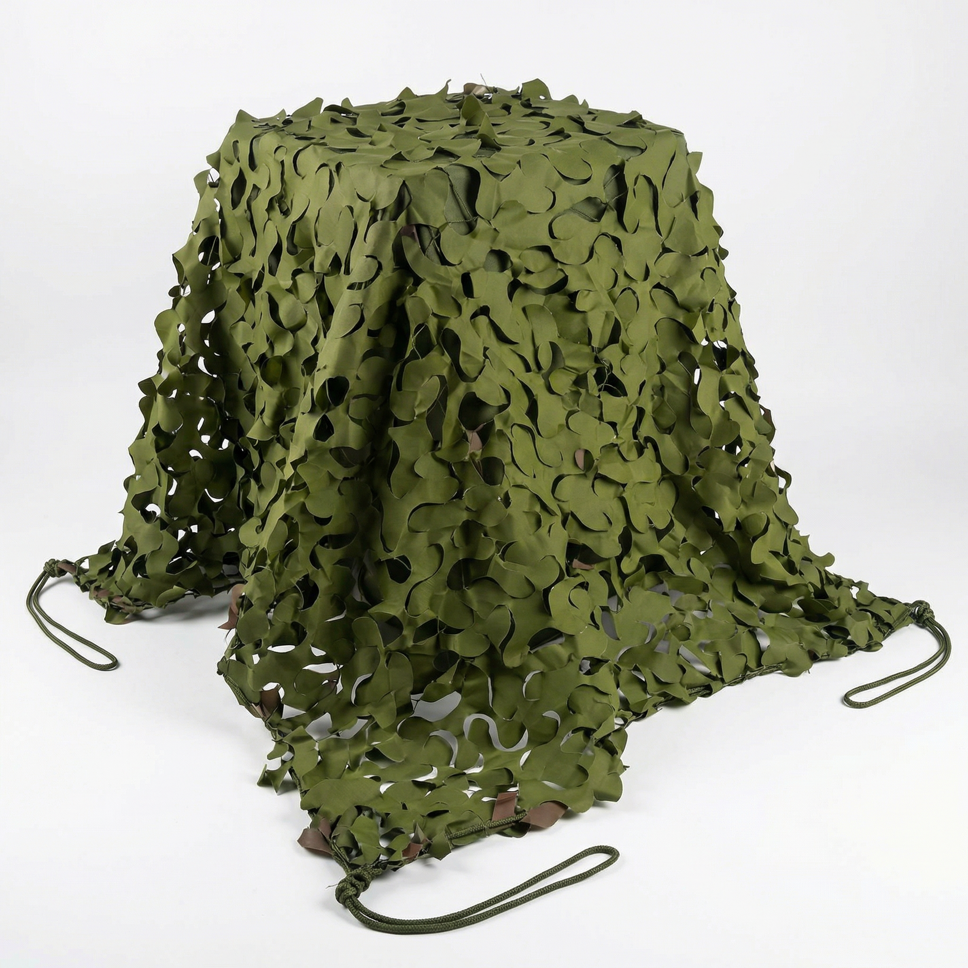 Malla de camuflaje reforzada militar para terraza y jardín - Estilo woodland