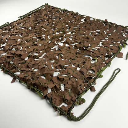 Malla de camuflaje reforzada militar para terraza y jardín - Estilo woodland