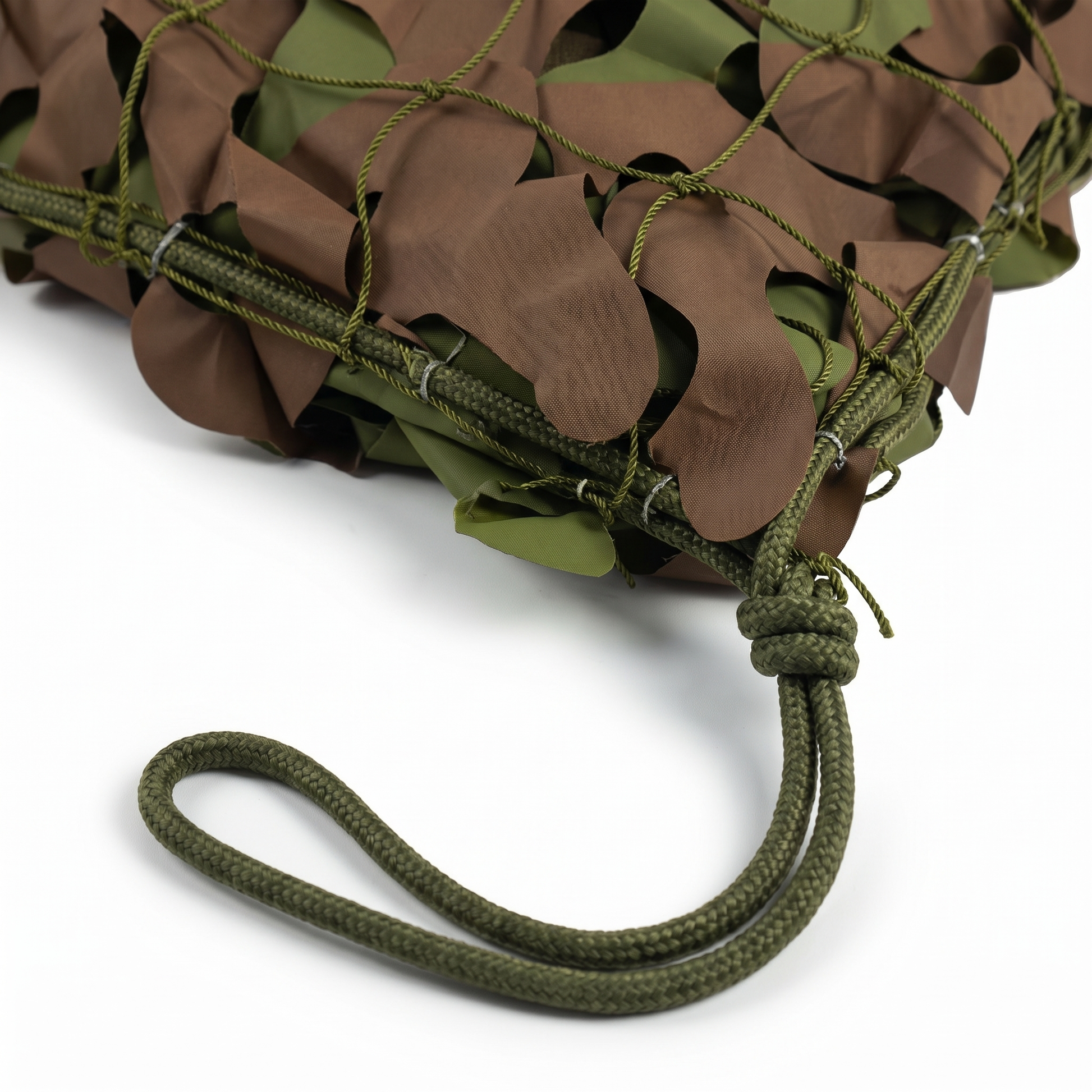 Malla de camuflaje reforzada militar para terraza y jardín - Estilo woodland