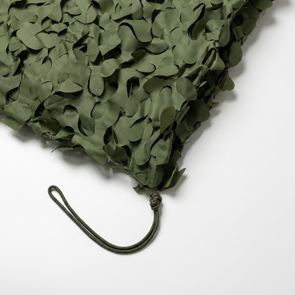 Malla de camuflaje reforzada verde para terraza y jardín arbolado - Dosel natural