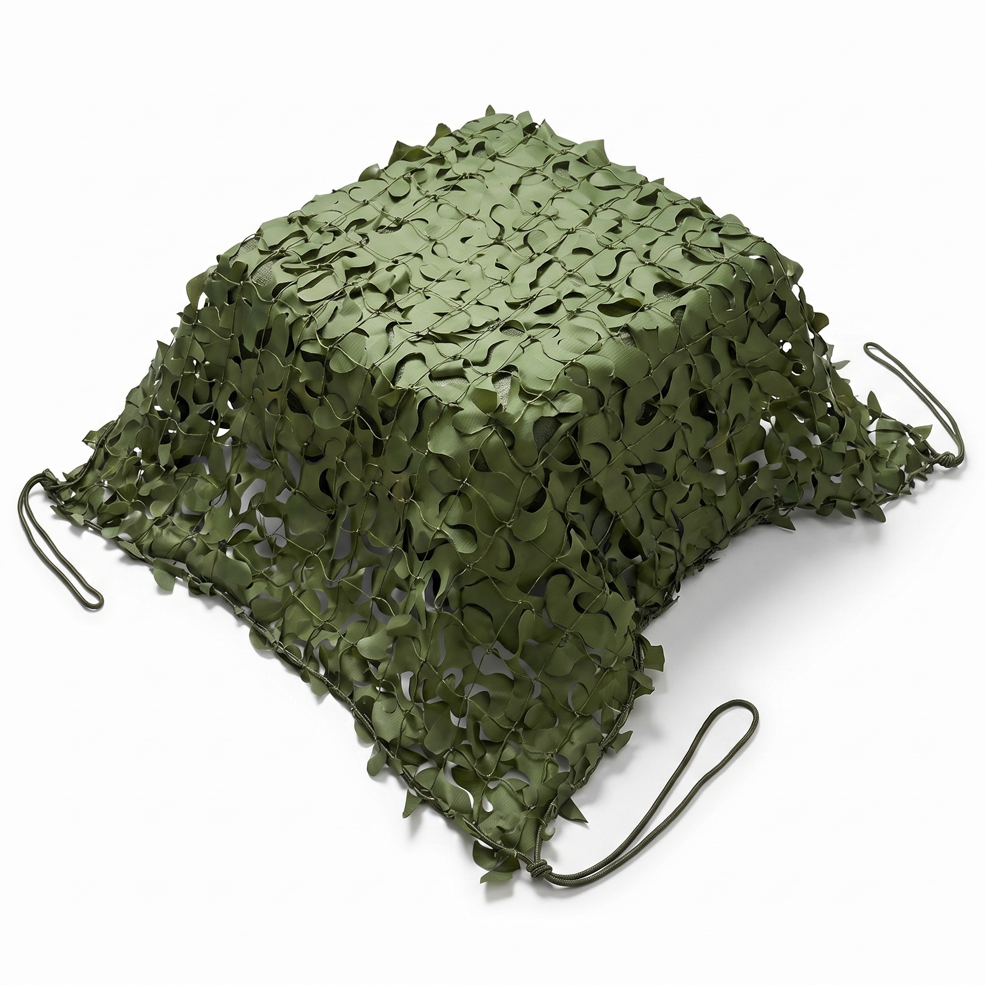 Malla de camuflaje reforzada verde para terraza y jardín arbolado - Dosel natural