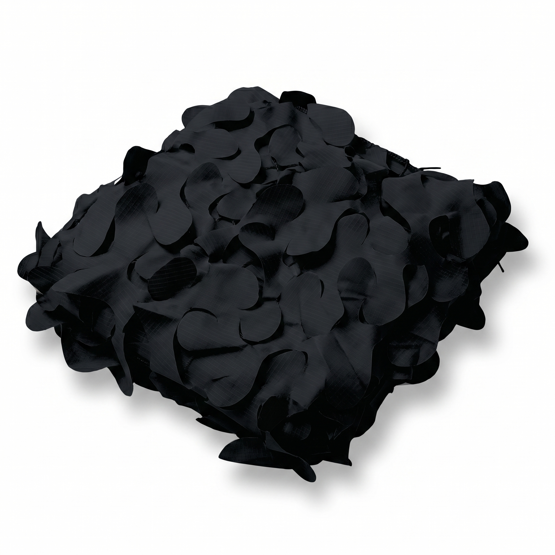 Malla de camuflaje triangular negra para terraza de diseño - Contraste gráfico en ángulo