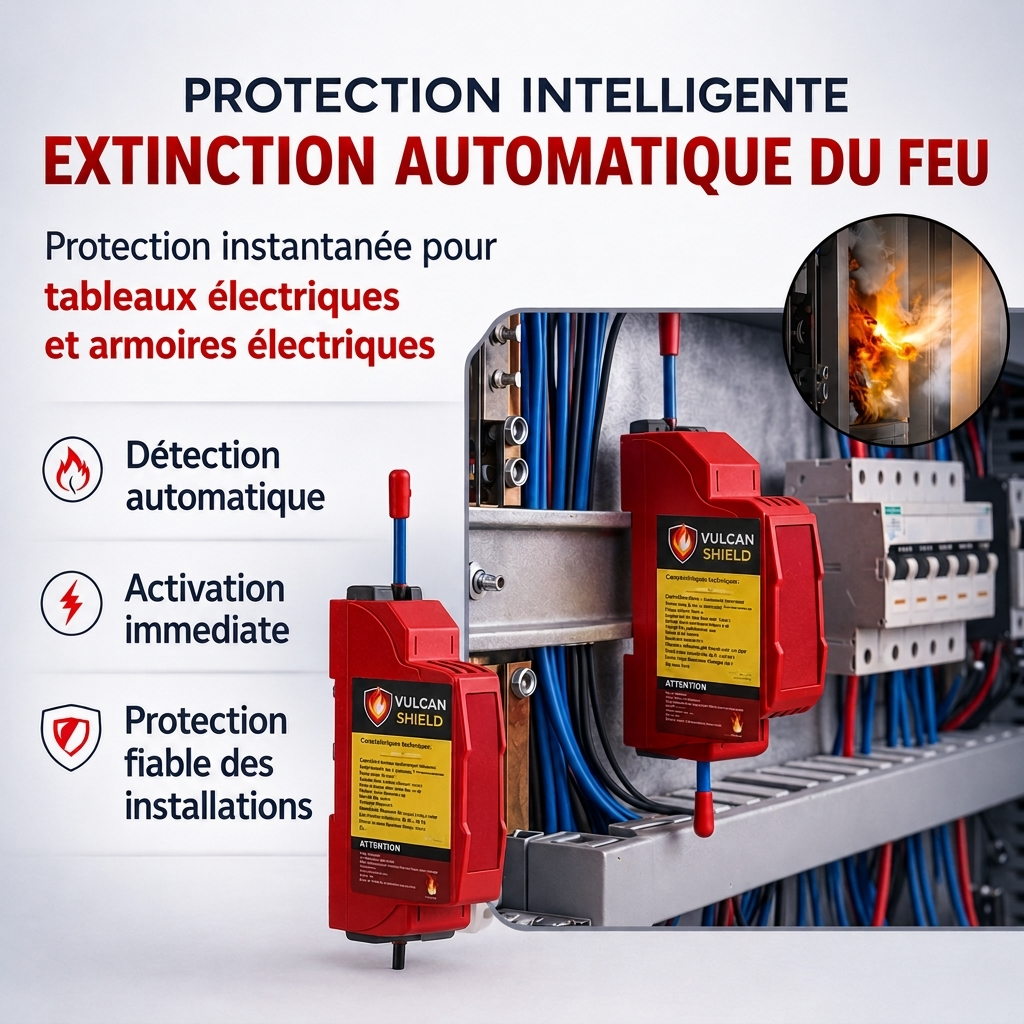 Dispositif automatique à aérosol DIN qui sauve des vies - Vulcan Shield®